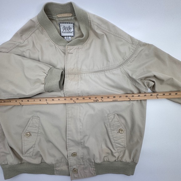 Vintage‎ Y2K Classic Harrington Munsingwear Mens Jacket Full Zip Button Up XL - Picture 4 of 15